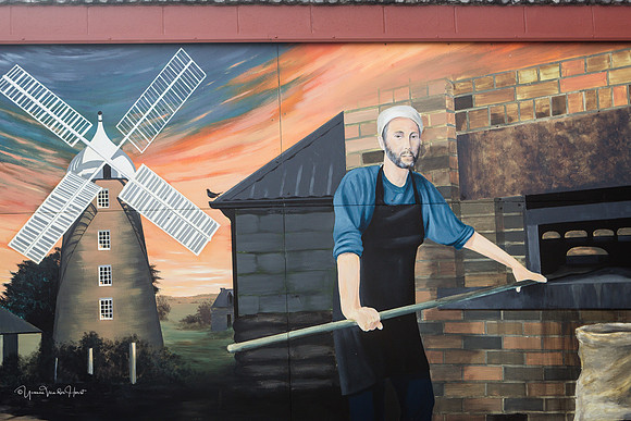 Murals in the town of Sheffield